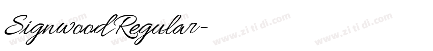 Signwood Regular字体转换 Signwood Regular字体转换